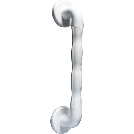 AKW 1600 Series Natural Grip 35mm Diameter Straight Grab Rail 450mm Length - White (1/3)