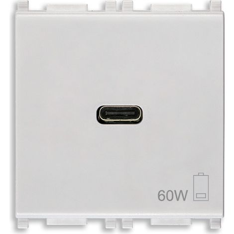 VIMAR - 14298.60.SL Alimentatore USB C 60W PD Silver