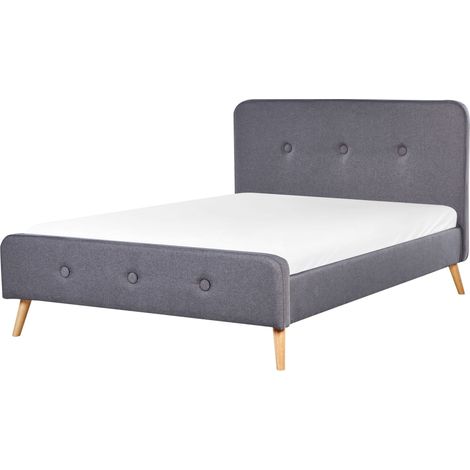 Bed Fabric RENNES 140 x 200 cm (EU Double) Dark Grey (1/5)
