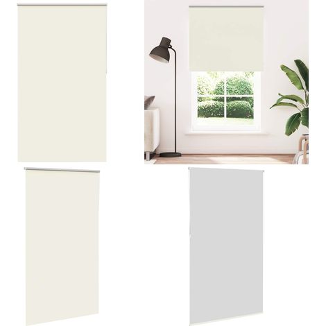 vidaXL Store enrouleur occultant blanc cassé 140x210 cm largeur tissu (1/5)