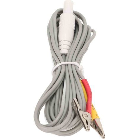 Électrodes de TENS avec Pinces, 5 Pièces pour Thérapie Physique Portable, Gris (1/5)