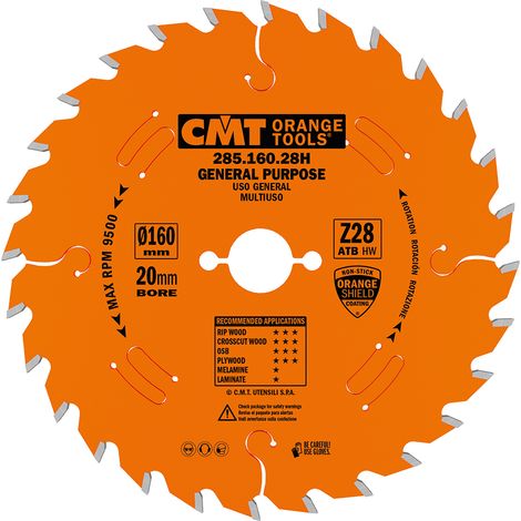 285.160.28H HOJA CIRCULAR (UNIVERSAL) HW 160x2,2/1,6x20 Z28 ATB