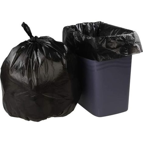 Odipie – Lot de 150 sacs poubelle 40L – Sacs en plastique noir – 25 sacs par rouleau – Conçus pour poubelles de 40L (1/4)