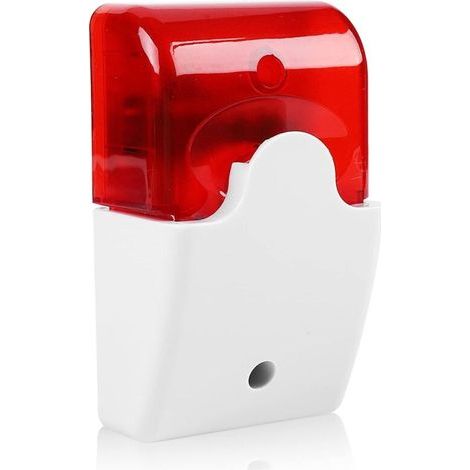 Safety Warning Light, Audible and Visual Safety Alarms, Shockproof Red Flashing and Audible Alarm, 110dB Siren and 150 Times/Min Flashing, Adjustable Volume(220V) (1/5)