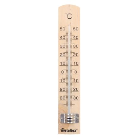 METALTEX 298005 THERMOMÈTRE EN BOIS POUR L'INTÉRIEUR 18 CM (1/5)