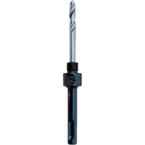 Mandrin SDS + pour Trépan D.14/30 mm - Equipé d'un Foret HSS D. 6.35 x 80 mm - Diamwood