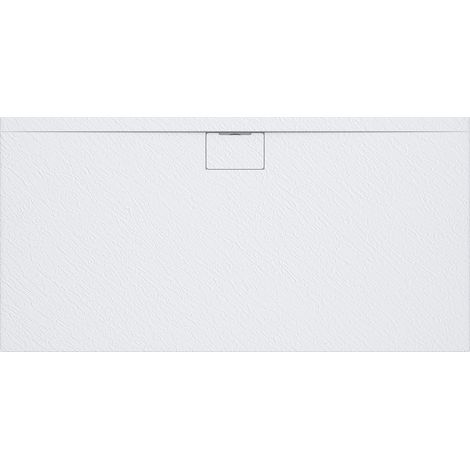 Mai & Mai Duschtasse Duschwanne aus Mineralguss BxTxH: 80x160x3 cm Mineralgusswanne in Weiß DIN-Anschlüsse inkl. Ablaufgarnitur Geoma07