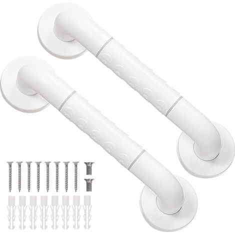 2 barres appui inox 30 cm pour seniors enfants, poignée sécurité baignoire (1/4)