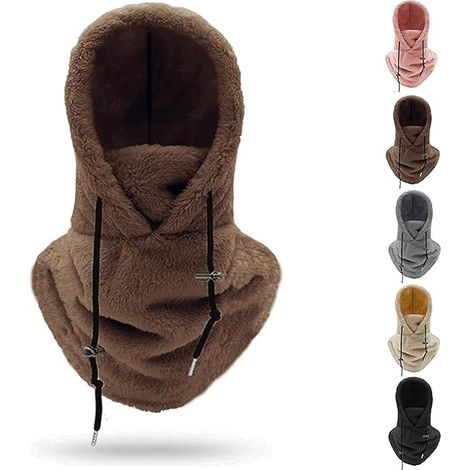 Masque de ski à capuche Sherpa, cagoule polaire coupe-vent pour l'hiver (1/5)