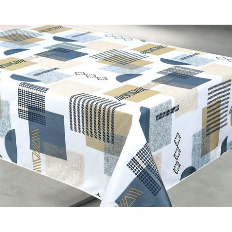 Tovaglia in poliestere 140x240cm Tessa Grigia su appendiabiti - Access Deco