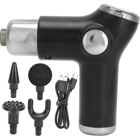 Pistolet de Massage Musculaire Électrique Professionnel pour Détente et Récupération (Noir) (1/5)