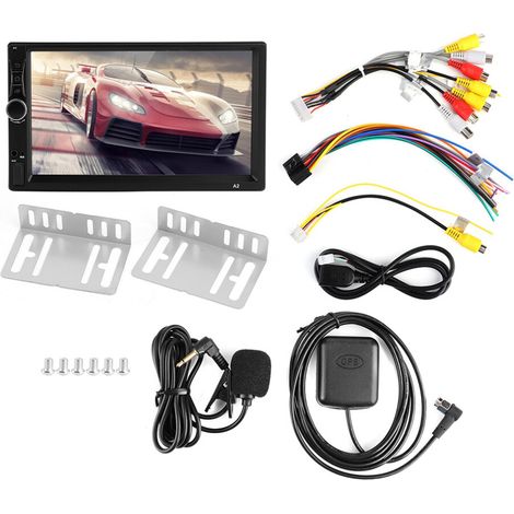 Geeignet für Autoradiosysteme mit FM-Radio-Funktion, Dual-DIN-HD-Touchscreen, Bluetooth-Freisprecheinrichtung, Smartphone-Konnektivität, Multimedia-Player, Rückfahrkamera-Eingang und Lenkradbedienelem