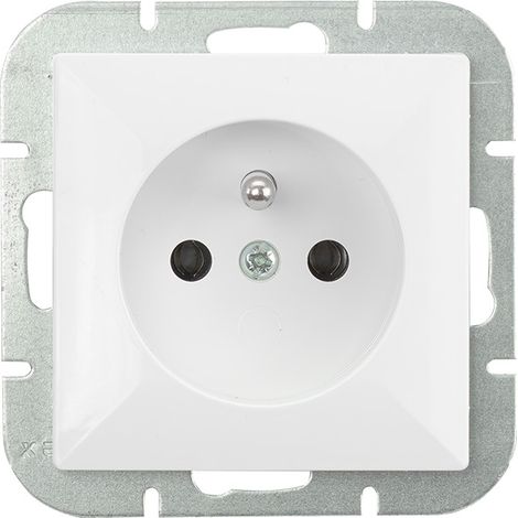Pearl Einzelfassung P/T Z/U weiß - E+9000164