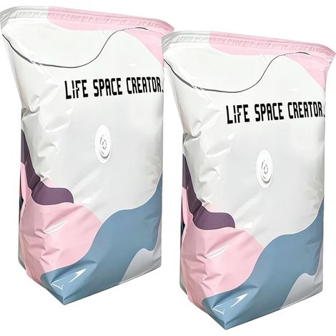 Sacs Sous Vide Pour Voyage 2 Pièces Rangement Compression Sans Pompe Sacs Sous Vide Armoire M/L Pour Literie Vêtements Couverture Oreiller Matelas Maison Voyage Road Trip Garde-Robe Armoire (1/5)