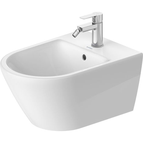 Duravit D-Code Wand-Bidet, 1 Hahnloch, 540 × 360 × 400 mm,