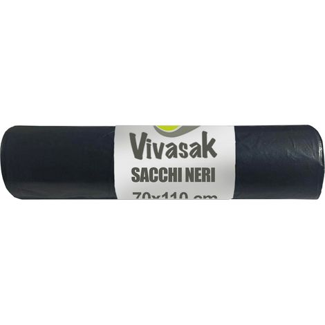 SACCHI NETTEZZA U. ROTOLO 72X110 NERO 300 G 30 PZ