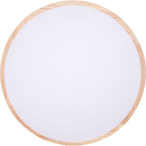 Plafonnier LED encastré en bois, intensité variable de 3000K à 6500K, avec télécommande, pour chambre ou cuisine, 30 cm / 11,8 pouces. (1/5)