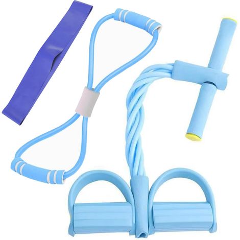 3 Pièces Corde de Tension Multifonctionnelle avec Figure 8 Bande de Résistance et Elastique 6 Tubes Élastique Sport Expander Élastique Sport Expander pour Gymnase Yoga Sport Maison (1/5)
