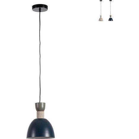 Lampadario Sospensione Metallo Blu Moderno da Interni - SHIORI - Dimensione: D 21 - Colore: Blu (1/5)