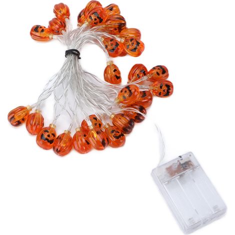 Guirlande LED Halloween Citrouille Lumineuse Décoration Fête Intérieure (1/5)