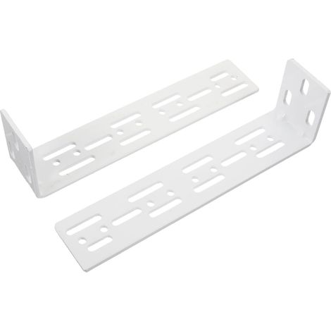 Soportes de pared de 2 piezas para barras de cortina eléctricas, fijación de hierro resistente, fácil instalación y deslizamiento direccional. (1/4)
