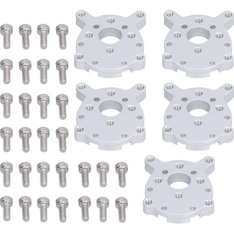 Support de montage pour motoréducteur en 5 parties, support de protection robuste en alliage d'aluminium avec vis de fixation