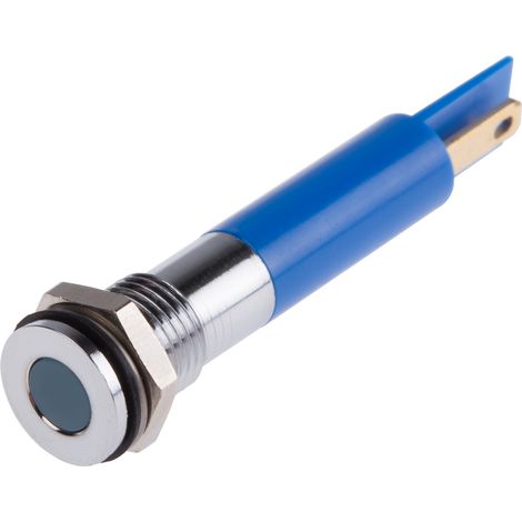 Voyant LED lumineux Bleu RS PRO, dia. 8mm, 12V c.c., IP67 ( Prix pour 1 )
