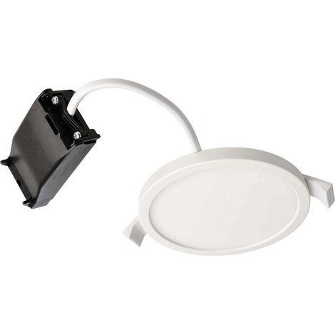 Trade Shop - Plafoniera Tonda Incasso 10cm Faretto Led 7w Moderno Pannello Luce Calda Soffitto - (1/5)