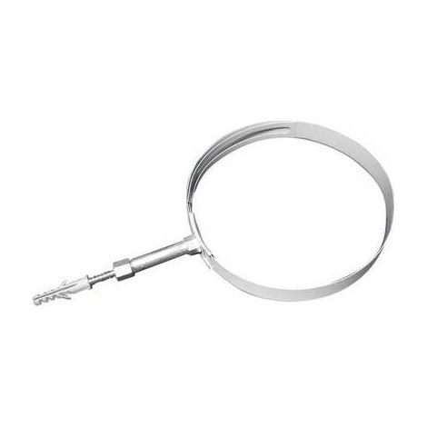 2 x COLLARE A REGOLAZIONE VARIABILE PER TUBI-FUMO VERNI. BIANCO Misura: Diam. 140-200