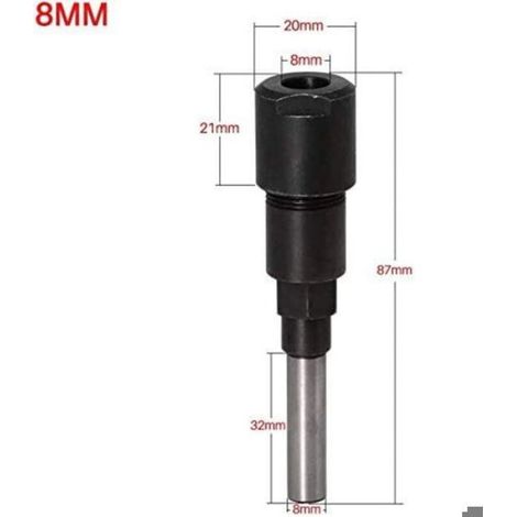 Rallonge Mandrin CNC - Adaptateur Fraise Défonceuse - Haute Qualité - Profondeur Max - Gravure Lumiryn (1/3)