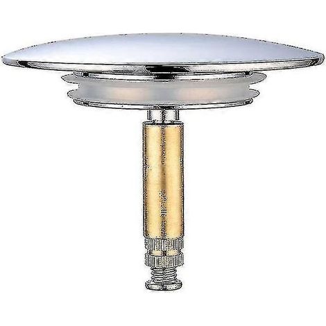 Bouchon de baignoire Bette, 70 mm, à double joint, réglable en hauteur, universel, pour robinet d'évier, en laiton trempé chromé. (1/5)