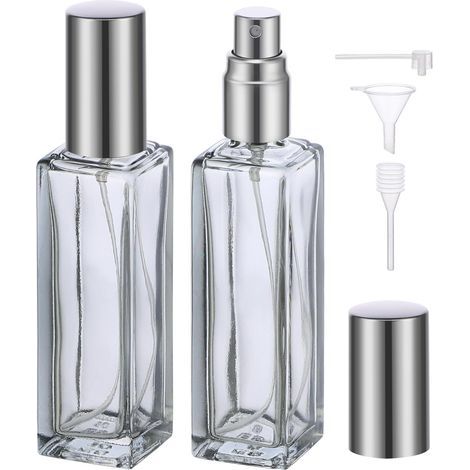Vaporisateur de Parfum Vide 20ml - Lot de 2 Flacons avec Spray pour Échantillons, Cadeaux, Voyages (1/5)