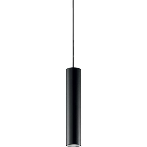 Ideal Lux Sospensione moderna Deva 1 luce LED integrato nero alluminio