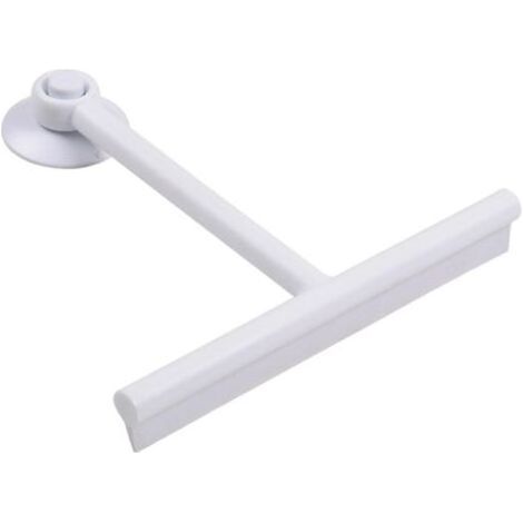 Escobilla de goma extensible para ventanas, escobilla de goma para limpiar cristales con agarre cómodo, escobilla de goma para ducha de PP/TPE con ventosa, limpiador de silicona para puertas de ducha. (1/5)
