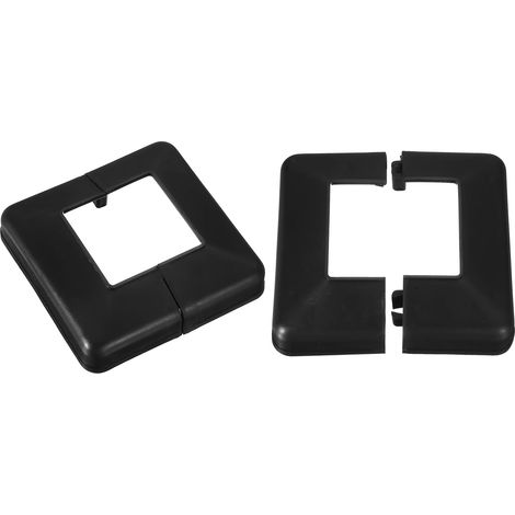 2 Pièces Cache-Poteau 60x60mm/2.4"x2.4" en Plastique Style Fendu (1/5)