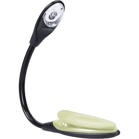 Lampe de lecture portable et pratique pour les voyages, mini lampe de lecture LED à pince. (1/4)