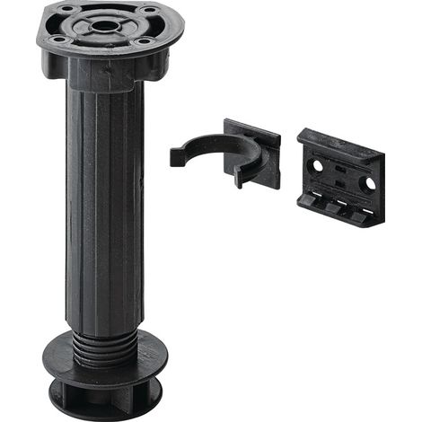 HETTICH Sockelverstellfuß Kunststoff schwarz Verstellbereich 100 - 150 mm