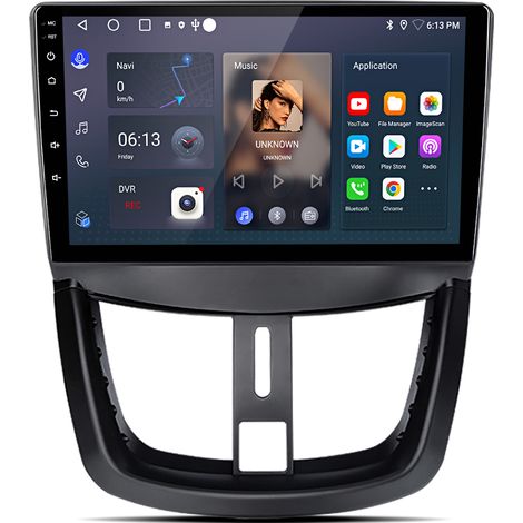Autoradio Hexinex Pour Peugeot 207 CC 2006-2015 Android 14 CarPlay 2+64GB (1/5)