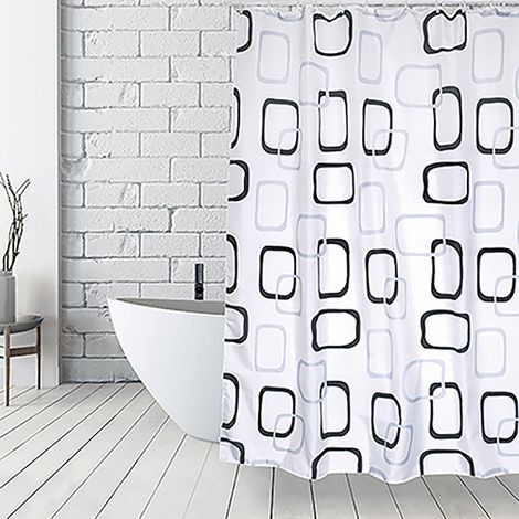 TENDA PER DOCCIA TESSUTO IN POLIESTERE VINTAGE- cm 180x200- SPIRE- pezzi 1