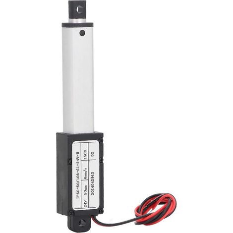 Elektrischer Mikro-Linearaktuator, teleskopisch, Mini-Kleinbewegungsaktuator, 150 N, 50 mm Hub, DC 24 V, 4 mm/s