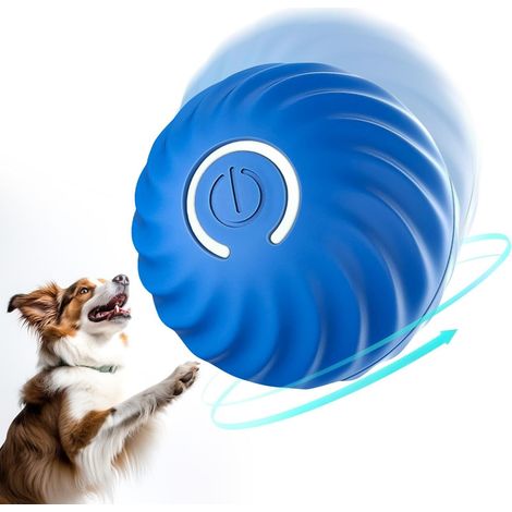 Balle interactive pour chien, balle à roulettes active et résistante HHbleu (1/5)
