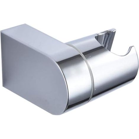 Adjustable Shower Head Holder, Wall Mount with Sliding Clamp, Chrome, Silver (1/5)