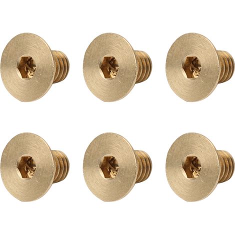 50 vis à tête fraisée hexagonale en cuivre pur M5 x 8mm, lot de 50, quincaillerie et bricolage