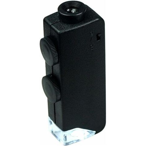 Mini Microscope 60X-100X Zoom Illuminé Bijoutiers Loupe pour Bijoux Pièces Gemmes Timbres Montres Pierres (1/5)