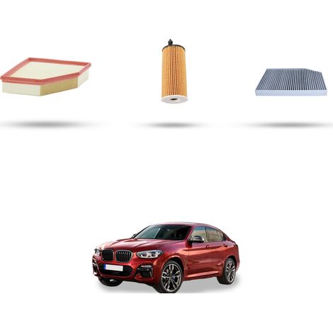Kit tagliando 3 filtri compatibile con Bmw x4 (G02,F98) 20i hybrid 135kw dal 2021 (1/5)