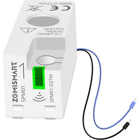 Tuya Mini Zemismart Wi-Fi Energiezähler mit Echtzeit-Stromüberwachungssensor und Tuya Smart Life App (63 A). (1/5)