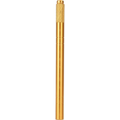 Stylo tatouage sourcils or, outil manuel de microblading, kit d'épilation permanente pour maquillage, pointe fine rechargeable. (1/5)