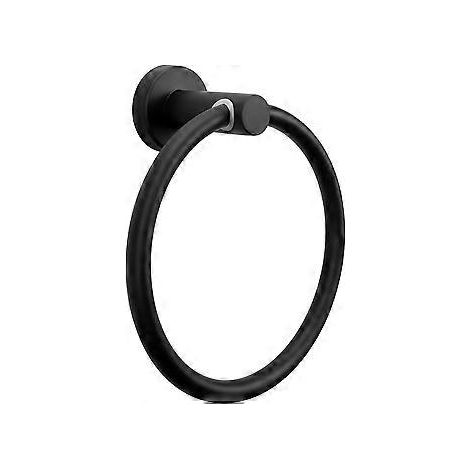 Handtuchring, Badezimmeraccessoires – Verdickter Handtuchhalter aus Edelstahl fürs Badezimmer, moderner runder Handtuchhalter zur Wandmontage (matt)