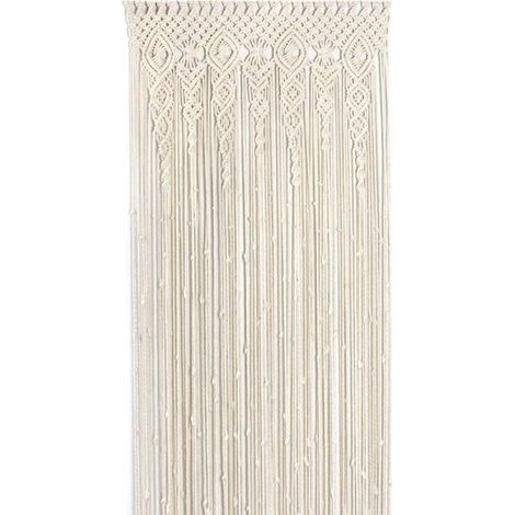 Rideau de porte - PZCC - Tissu tête tunnel - 100x200 cm - Lavable - Pour intérieur (1/5)