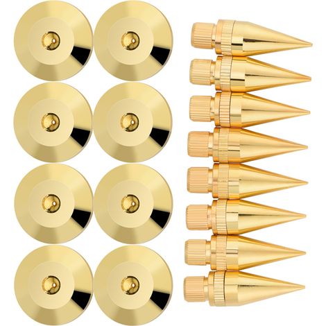 Paare von isolierenden Lautsprecherständerfüßen aus Kupfer (6 x 36 mm) (1/5)